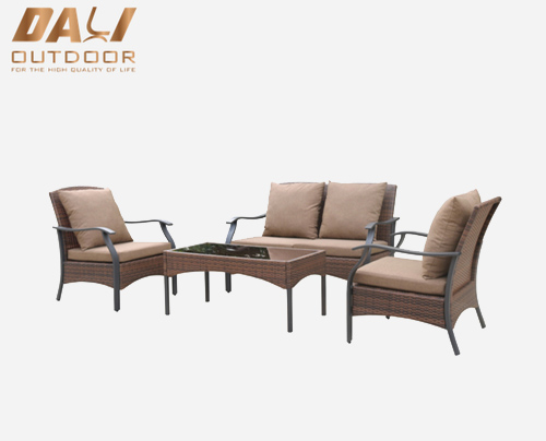 ny modell soffset konversation loveseat soffa rotting utemöbler